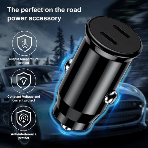 FAST CAR CHARGER USB CIGARETTE LIGHTER SOCKET DUAL ADAPTER FOR IPHONE SAMSUNG - Picture 9 of 17