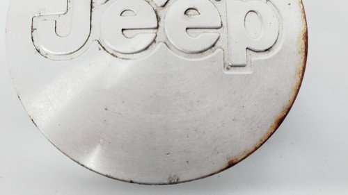2" Brushed Aluminum 2 inch Jeep Logo WHEEL CENTER CAP 52059522AB - Picture 6 of 18