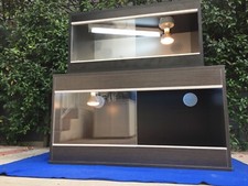 Large Reptile Enclosure Tank w/ Heat  UVB Light   Bearded Dragon Habitat