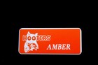 Amber Hooters Uniform Name Tag Pin Drag Queen Cross Dresser Showgirl Bartender — photo 2