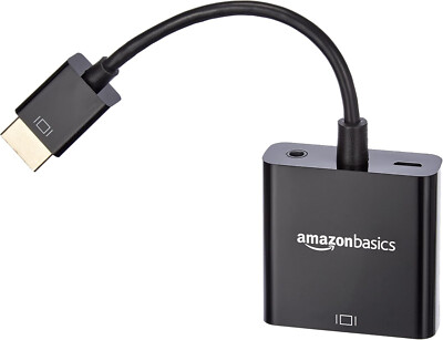 Amazon Basics - HDMI-auf-VGA-Adapter, Schwarz