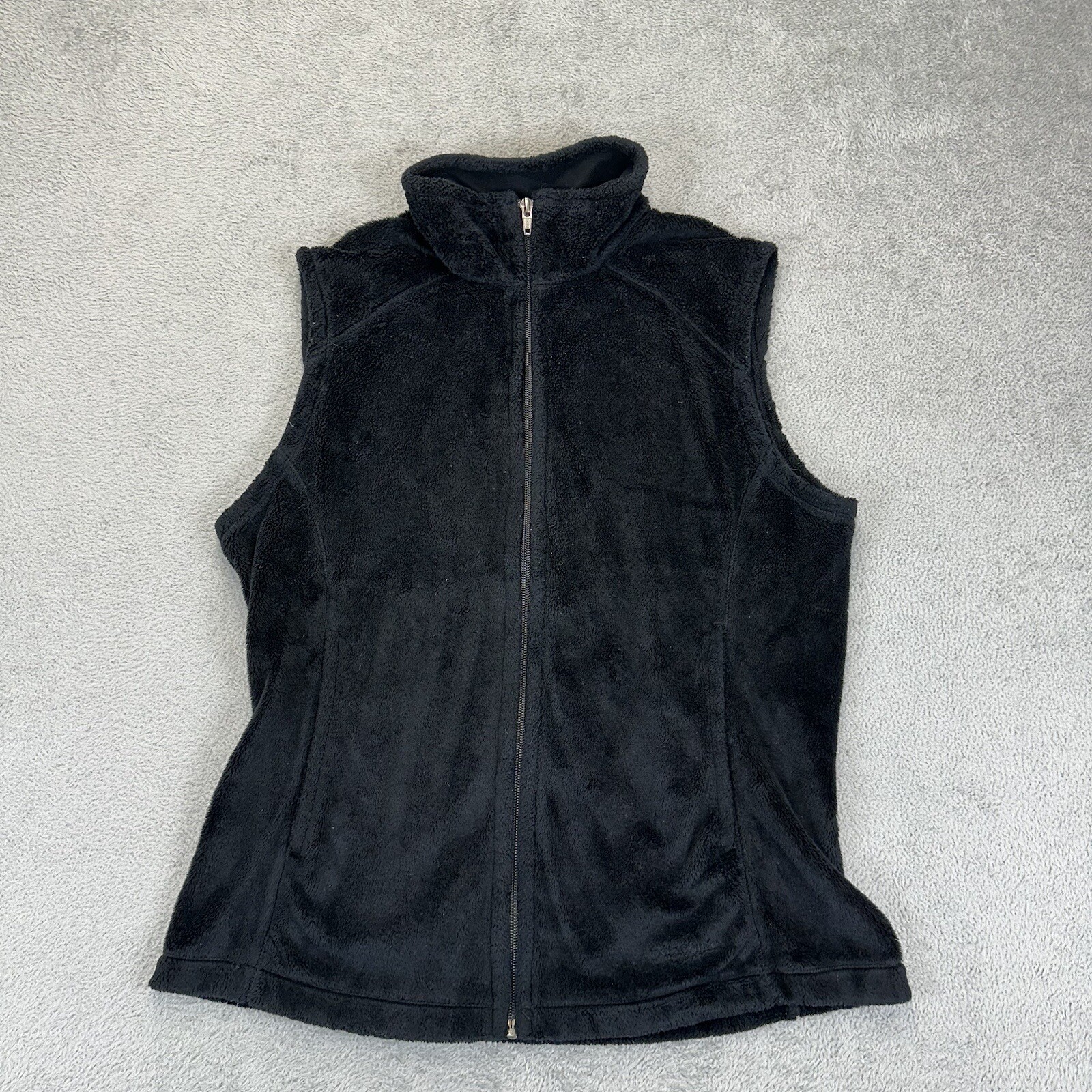 Patagonia Synchilla Plush Womens M Black Full Zip Fleece Vest Gorpcore Hiking-image