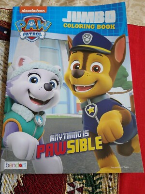 nickelodeon paw patrol jumbo coloring  activity book