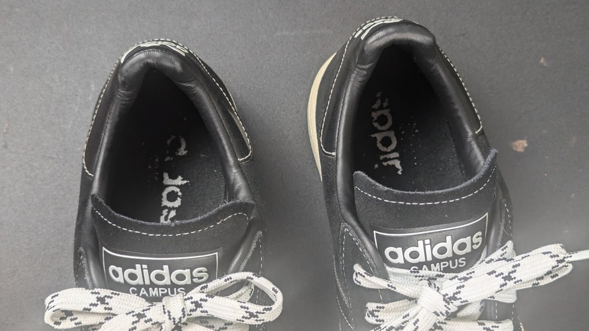 Adidas Campus 2 Men's Suede Shoes Sneakers Men's Size 9.5 Black With White  Color | eBay