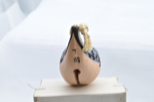 Campana de arcilla japonesa cerámica Dorei vintage antiguo pez amortiguador mariscos dios - Imagen 6 de 12