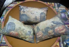 Primitive/Vintage/Halloween Haunted Graveyard Tucks/Shelf Sitters/Bowl Fillers