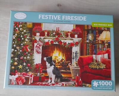 74741  Otter House - 1000 Teile - Festive Fireside  by Richard MacNeil - NEU-OVP