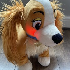 Lady From Lady And The Tramp Licensed Soft Plush LIGHT UP BLUSHING CHEEKS NEW