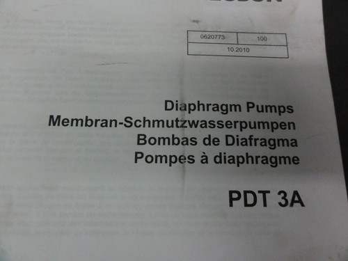 Wacker PDT3A Diaphragm Pumps Parts Book Manual - Picture 2 of 5