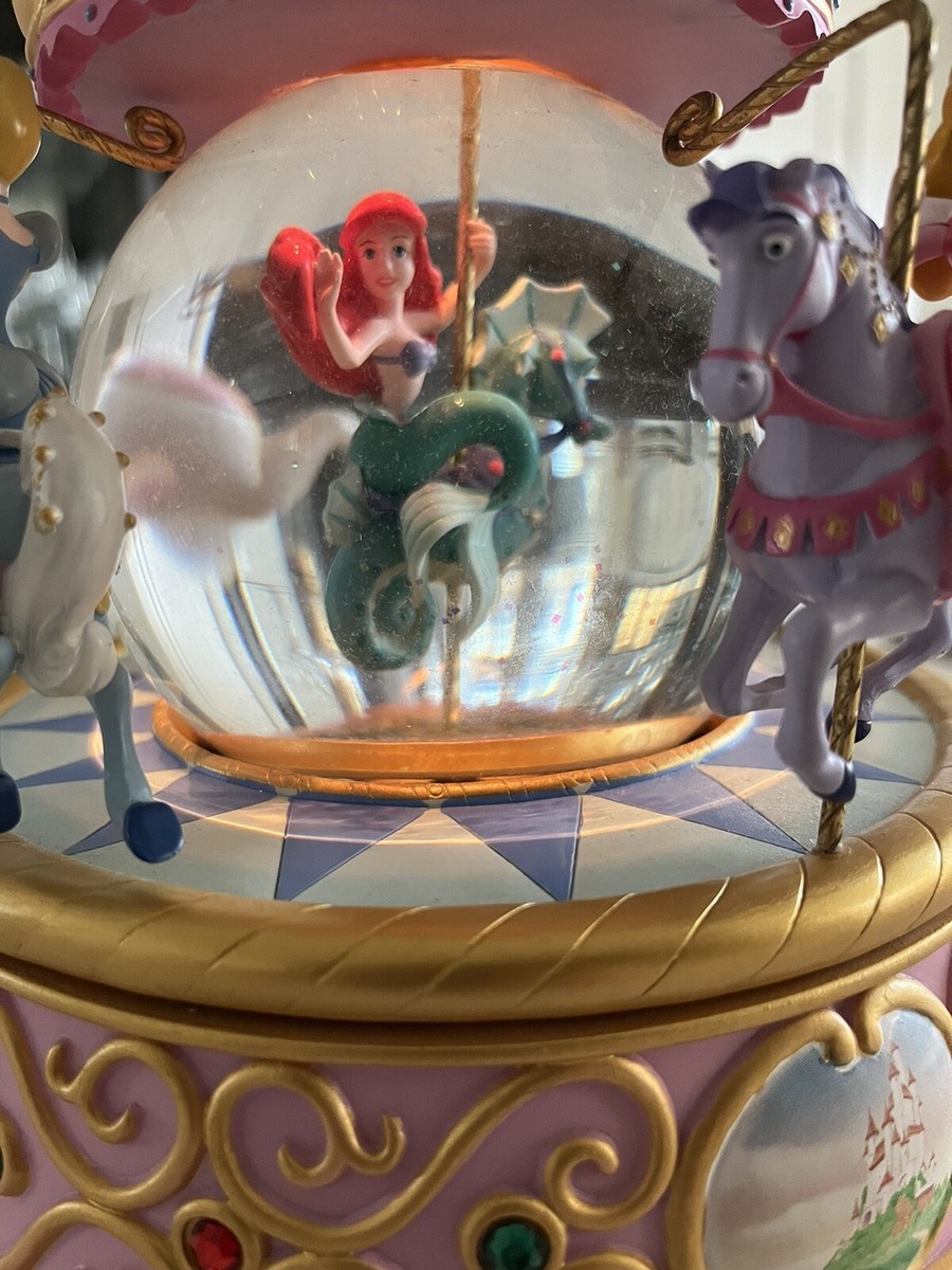 Disney Multi Princess Carousel Snow Globe So This Is Love 1948