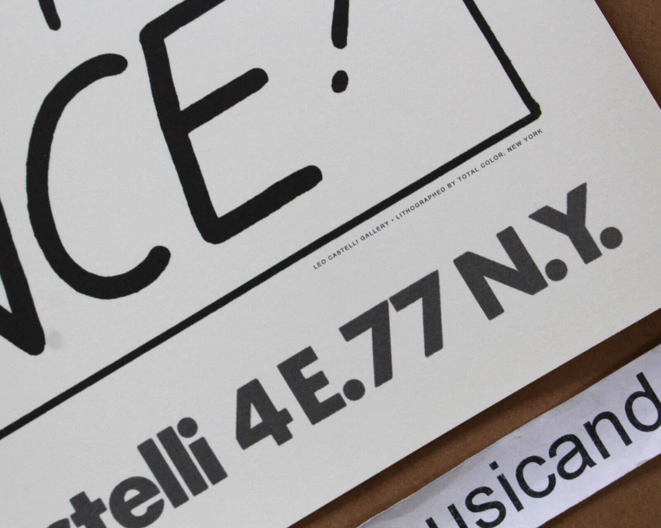 ROY LICHTENSTEIN LEO CASTELLI GALERIA EXPOSIÇÃO PÔSTER ARTE POP RARO - Imagem 4 de 4