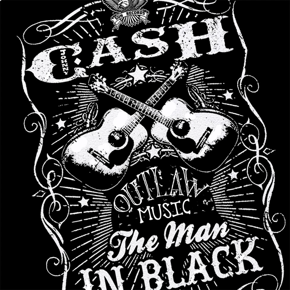 Camiseta Johnny Cash, The Man in Black Shirt, Outlaw Country Shirt, Rock Shirt Foto 2 de 4
