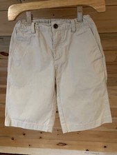 Brooks Brothers STONE Khaki Walking Bermuda Shorts Chinos Youth Boys size 8