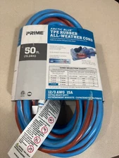 Artic Blue TPE 50 ft 12/3 SJEOW TPE Rubber All Weather Cord