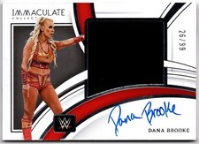 2022 Panini Immaculate WWE Premium Memorabilia Auto DANA BROOKE PM-DBR 26/99 RAW