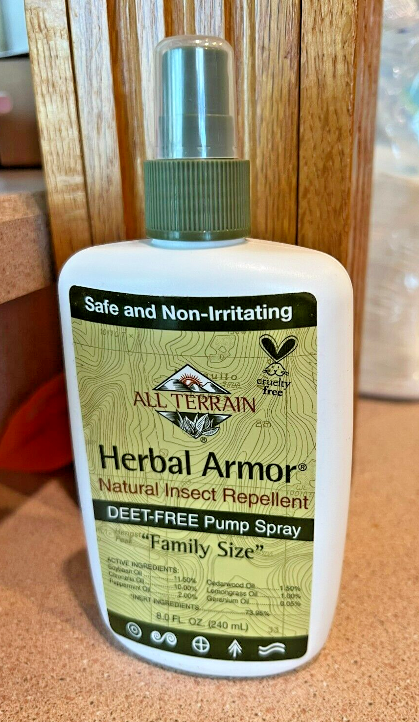 Herbal Armor DEET-Free Pump Spray 8oz. Insect Repellent - Value Size, Plant-Base