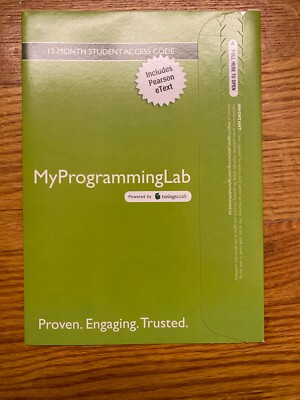 Problem Solving With C++ MyProgrammingLab Access Code : Includes Pearson eTex...