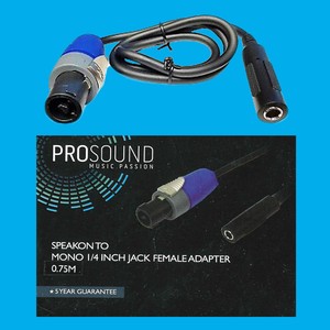 speakon to jack adaptor