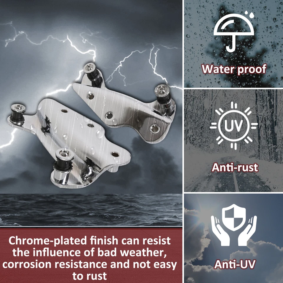 Kit de herrajes de acoplamiento de 4 puntos aptos para Harley Touring Electra Glide 2009-2013 2010 Foto 4 de 4