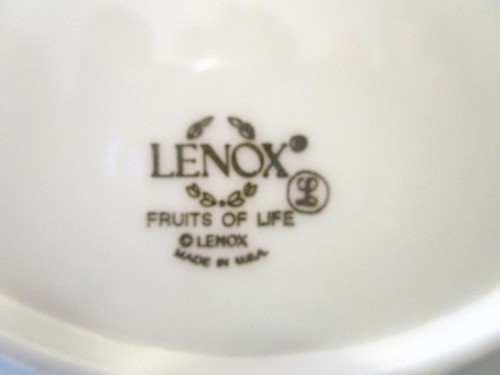 Lenox Fruits of Life Serving Plate with Handle - Picture 5 of 5