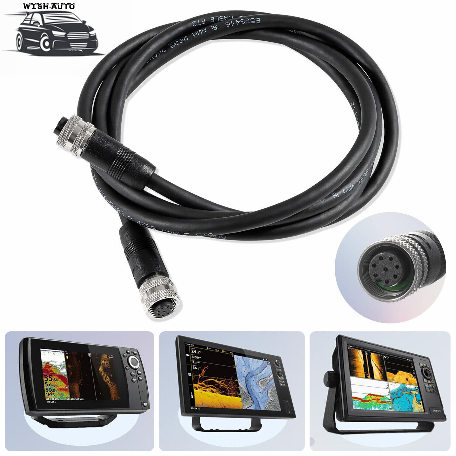 Humminbird Helix Apex Solix Onix 15Ft Ethernet Cable AS EC 15E 720073-5-image