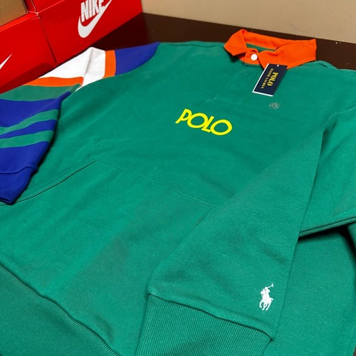 Polo Ralph Lauren Mens Green Spread Collared Pockets Summit Polo Shirt Size XL - Picture 2 of 5