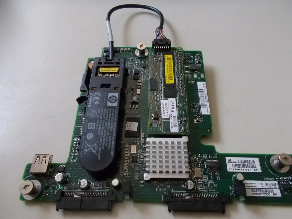 Proliant BL480c SAS HDD Backplane HP 417907-001, 256MB Cache & Battery, #K- 211 - Image 2 of 3