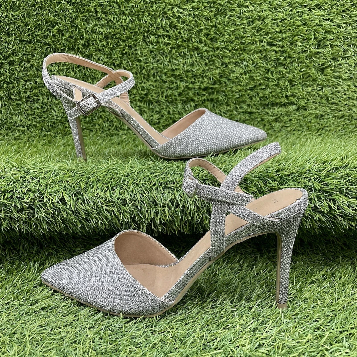 Top 178+ silver high heels new look latest esthdonghoadian