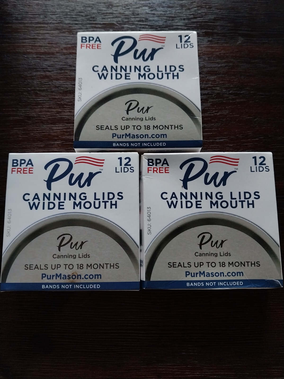 Pur canning Lids Wide Mouth New 3 Packs of 12. eBay