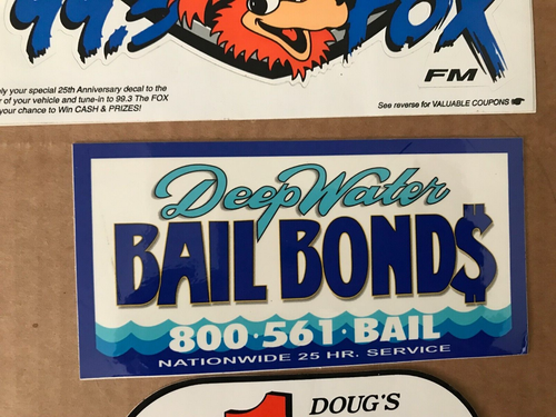 1990S 25th Anniversary Bumper Sticker THE FOX ROCKS YOU GET ALL 3 Rock 99.3 FM - Picture 7 of 15