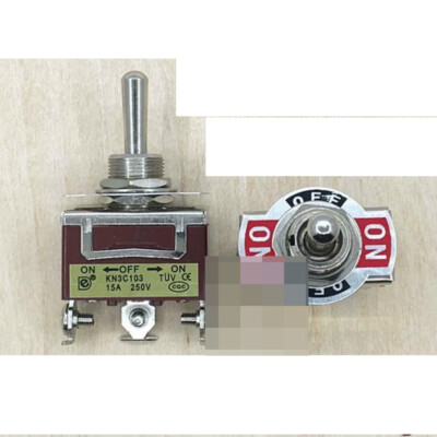 5X Toggle SWITCH ON/OFF Heavy Duty 15A 250V SPST 2 Terminal Car Boat