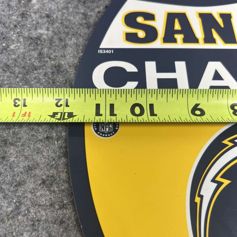 NFL SAN DIEGO CHARGERS TAG EXPRESS PLASTIC SHIELD SIGN SOUVENIR eBay