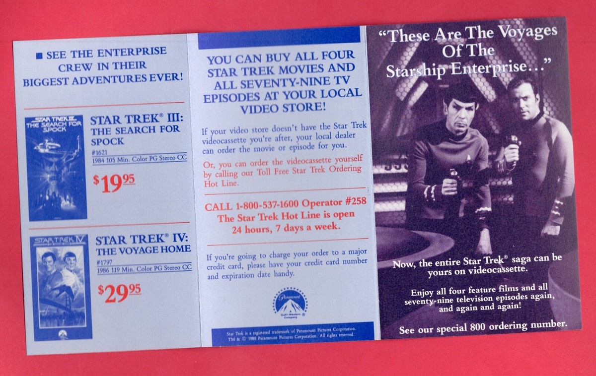 Star Trek Where No Man Has Gone Before VHS Capt Kirk Shatner