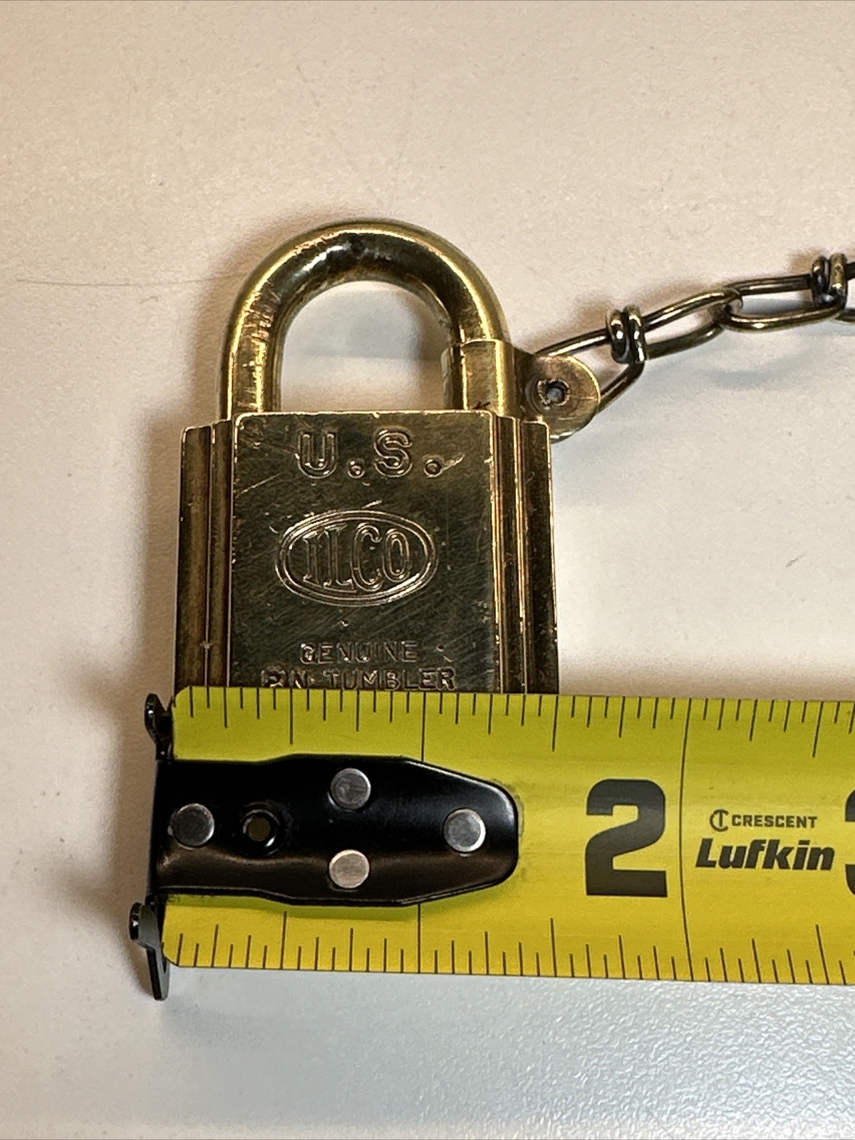 Vintage ILCO U.S. Government or Military Pin Tumbler Brass Padlock With Key eBay