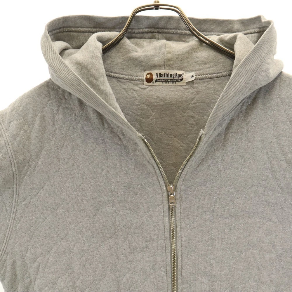A BATHING APE (BAPE) Parka usa conpuccio capp BA inappone Giappon modell ste zipgio grigio t Munghezza: lu 62