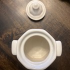 2 Pc Pfaltzgraff Heritage White Sugar Bowl EUC Lid Handles Pottery — photo 4