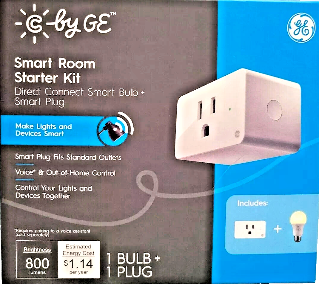 Smart Room Starter Kit LED A19 Smart Bulb + Plug CONTROL LIGHTS w ALEXA /GOOGLE-image