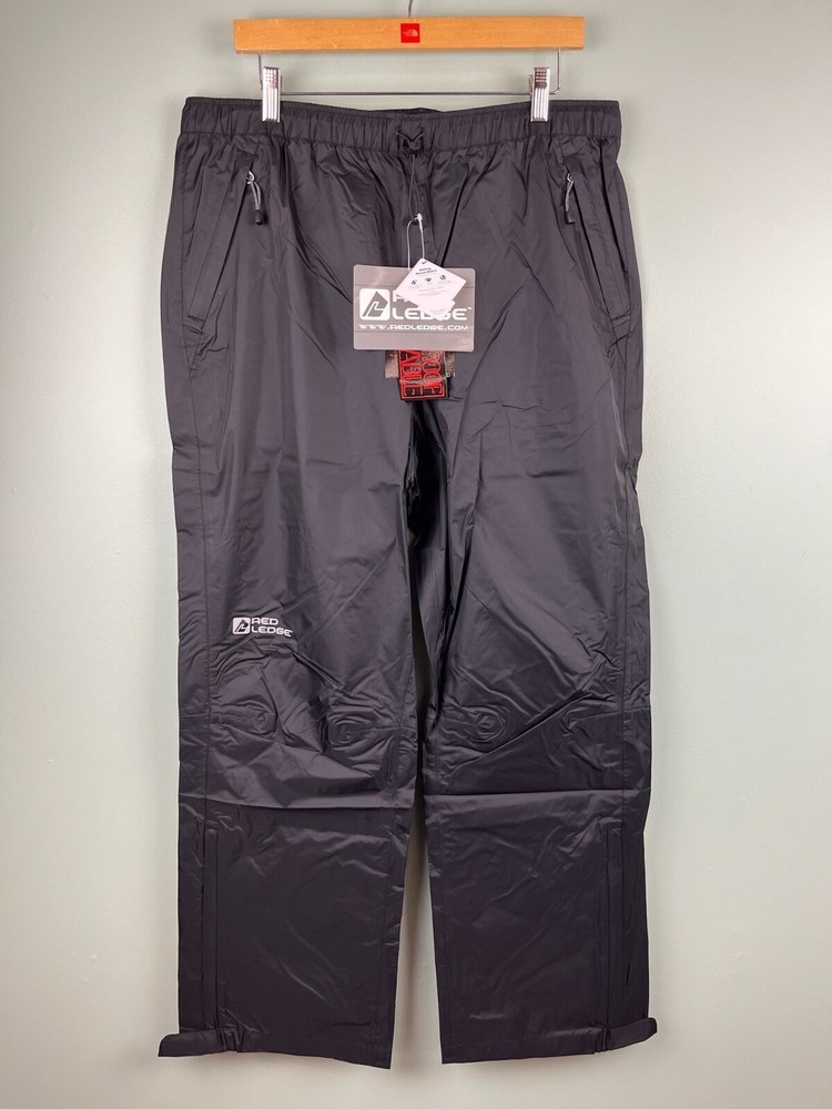 Red Ledge Teflon Rain Pants Black XL T-Core WaterProof Breathable NEW with Tags