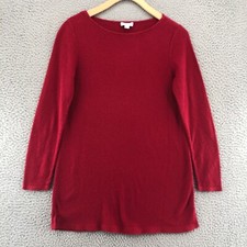 J Jill Sweater Womens Extra Small Red Knit Stretch Pullover Comfort Everyday