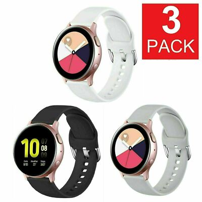 3-Pack Silicone Watch Band Strap For Samsung Galaxy Watch Active 1 2 40/42/44mm