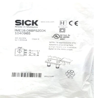SICK IME18-08BPSZCOK Inductive Proximity Sensors,PNP,New ⊕IK