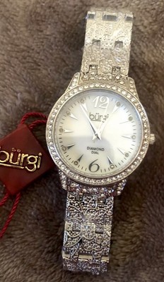 BURGI DIAMOND DIAL WATCH New With Tags Was $445.00 Now $99.50