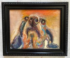 Puppy Dog, Pastel, Oil Painting, Art, Love