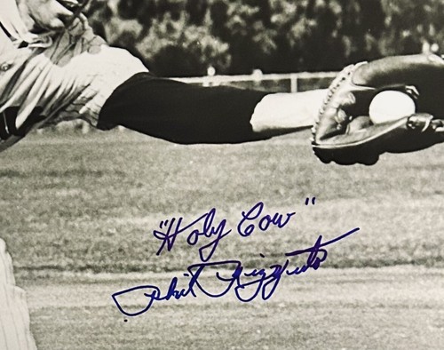 Phil Rizzuto Signed & Inscribed with “Holy Cow” 16X20 MLB NY YANKEES Shortstop - Picture 2 of 2