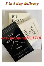 Brianna Wiest 3 book set : Mountain is you + 101 essay + this is how  USA ITEM