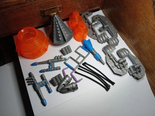 TMNT 1990 Mutant Module ACCESSORIES LOT vintage parts Drill Gun Missile