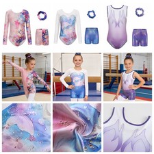 Girls Gymnastics Theme Party Dancewear Performance Leotard Sports Outfits Jazz