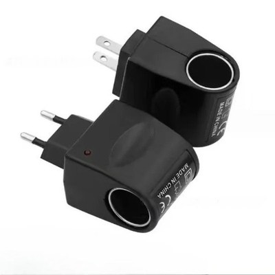 Car Cigarette Lighter Adapter AC 220V To DC 12V EU US Plug Converter Wall Power