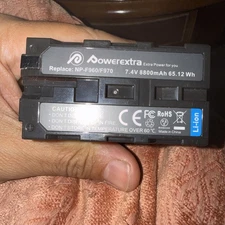 Powerextra 8800mAh Battery for Sony NP-F770 NP-F950 NP-F960 NP-F970 F990 L Serie