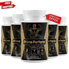 (5 Pack) Prime Perform for Men PrimePerform Advanced Male Health Support 60ct